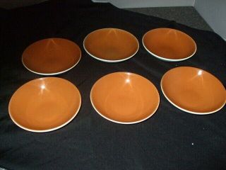 Vintage Iroquois Informal Harvest Time Set Of 6 Fruit Dessert Bowls Ben Seibel