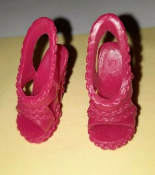 Monster High Cam Create A Ghost Girl Outfit Loose Pink Chain Heel Doll Shoes Guc