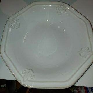 COUNTRY CREST CREAM Better Homes & Gardens Stoneware 2 Soup Bowls 2