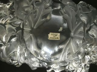 Lalique France Champs Elysees 18” French Crystal Centerpiece Bowl -