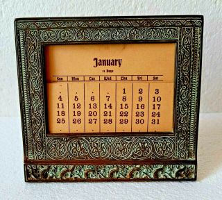 Tiffany Studios Venetian Pattern Picture Frame Calendar Holder