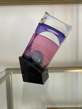 Great Kit Karbler & Michael David Art Glass Paperweight/sculpture Signed