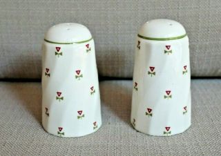 Laura Ashley Thistle Pattern Johnson Brothers Salt And Pepper Shakers