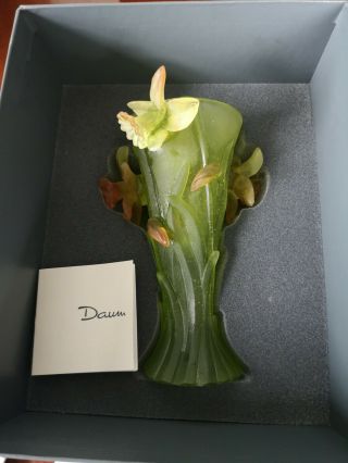 Daum Crystal Jonquille Daffodils vase - 2