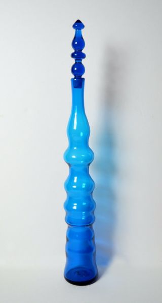 Vintage Blenko Glass 6732 Turquoise Decanter Joel Myers