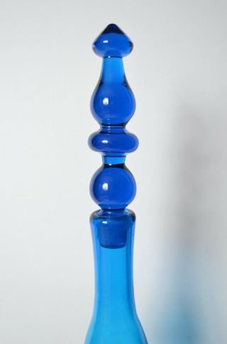 vintage BLENKO GLASS 6732 Turquoise decanter Joel Myers 2