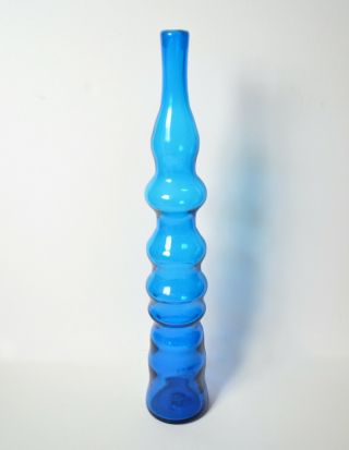 vintage BLENKO GLASS 6732 Turquoise decanter Joel Myers 3