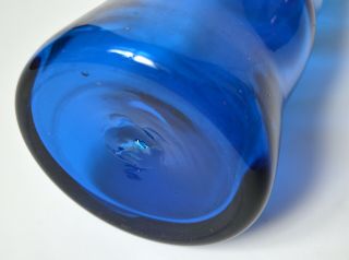 vintage BLENKO GLASS 6732 Turquoise decanter Joel Myers 4