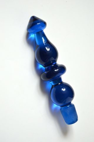 vintage BLENKO GLASS 6732 Turquoise decanter Joel Myers 5