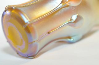 L C T Louis Comfort Tiffany FAVRILE Gold Iridescent Art Glass punch glass 3