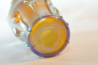 L C T Louis Comfort Tiffany FAVRILE Gold Iridescent Art Glass punch glass 6