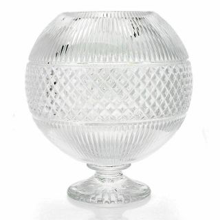 House Of Waterford Crystal St.  Aine 13 " Rose Bowl Made In Ireland