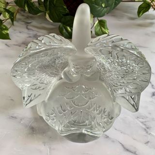 Lalique Head Down Swan Signed Guaranteed Authentic Retail $7,  500 4