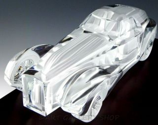 Daum France Crystal Figurine Sculpture Car Bugatti Coupe Riviera