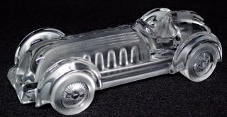 Daum Crystal Car Monoplace Lemans Sculpture