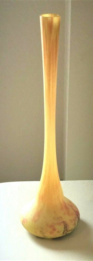 Stick Vase - Daum Nancy - France - - Art Glass - Tall - 21 1/4 