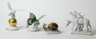 Set Of Four Porcelain Figurines,  Rosenthal,  C.  Holzer Defanti,  Germany
