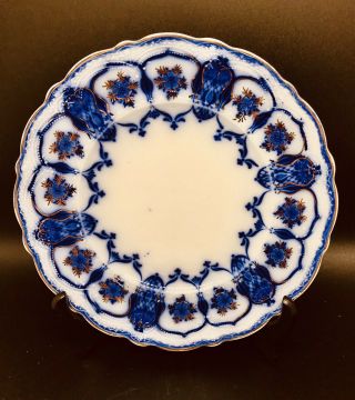 Johnson Bros.  Eclipse Flow Blue Dessert/pie Plate.  7 1/8”