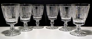 Vintage Waterford Crystal Period Piece Hibernia (1968 -) Set 12 Water Goblets