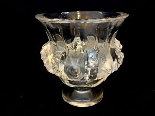 Lalique Dampierre Vase With Sparrows