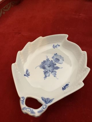 Royal Copenhagen Blue Flower 9” Leaf Shaped Dish 10/8002 Kx