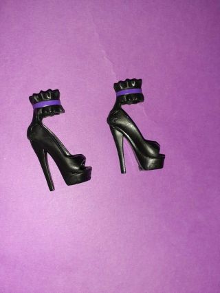 Monster High Doll Clothes Create A Vampire Sea Monster Black & Purple Shoes