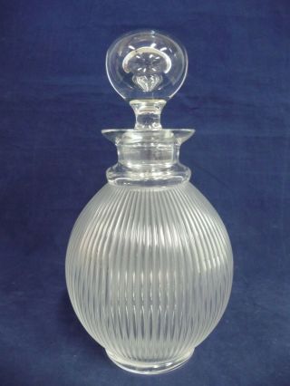 Lovely Pre - Owned Lalique France Crystal Langeais Wine Decanter