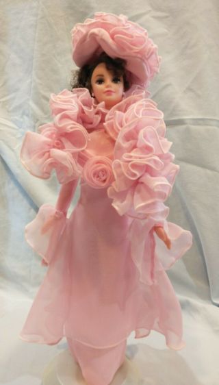 Barbie As Eliza Doolittle In Pink Organza Gown 1995,  Never Played With.