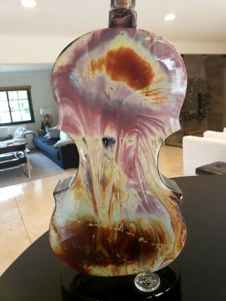 Dino Rosin Murano Glass Large Violin Sculpture 3