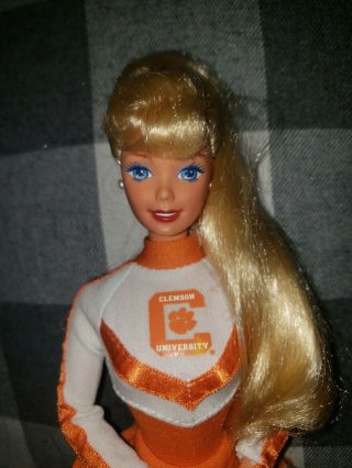Clemson University Barbie Cheerleader 11 " Doll