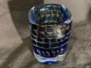 “orrefors Ariel No 154.  C Ingeborg Lundin” 6.  25” Art Glass Vase Mcm Quality