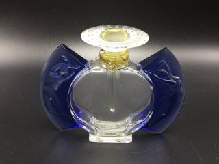 Lalique France Crystal Lady & Man Jour Et Nuit Day & Night Perfume Bottle
