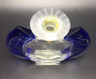 Lalique France Crystal Lady & Man Jour Et Nuit Day & Night Perfume Bottle 2