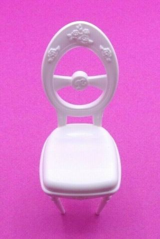Barbie Dining Chair White Pre Owned From 3 Story Dream House X3551