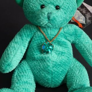 Russ Bears Of The Month May Green Emerald Birthstone Pendent 2