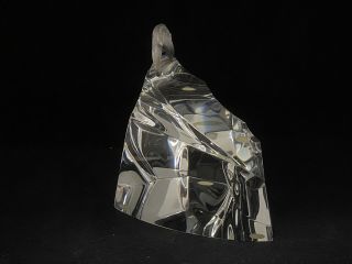Steuben Crystal Glass Sterling Silver Polar Ice Bear Sculpture James Houston 5