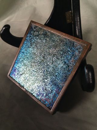 Louis C.  Tiffany Furnaces Inc.  Favrile Bronze Confetti Trivet