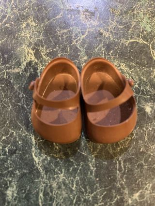 Brown Ginny Or Nancy Ann Muffie Doll Shoes