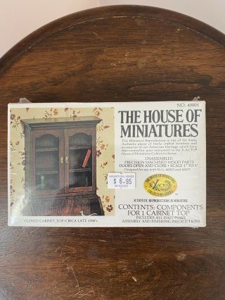 House Of Miniatures Furniture Kit Closed Cabinet Top 40001