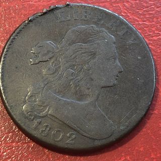 1802 Draped Bust Large Cent Better Grade Rare 13620