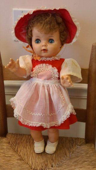 18 " Vintage " U41 " Baby Doll Clothes Drinks Wets