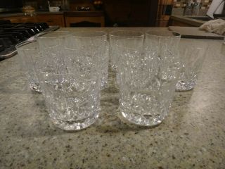 10 Vintage Waterford Crystal Lismore Tumblers 8 Oz Old Fashioned 3 3/8 "