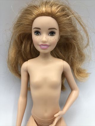 Euc Mattel Barbie Sister Skipper Teen Doll 2010 Honey Blonde W/ Freckles