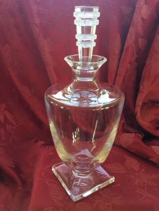 Flawless Stunning Lalique France Glass Argos Crystal Liquor Decanter & Stopper