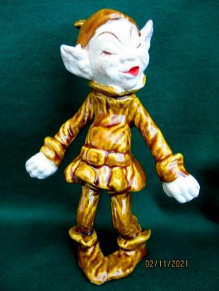 Rare Vintage Treasure Craft California Pixie Elf Brownie Leprechaun 5.  5 Figurine