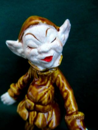 Rare Vintage Treasure Craft California Pixie Elf Brownie Leprechaun 5.  5 Figurine 2