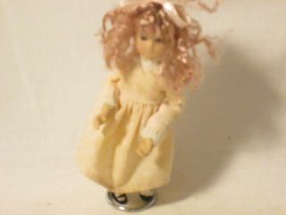 Miniature Porcelain Doll 4 "