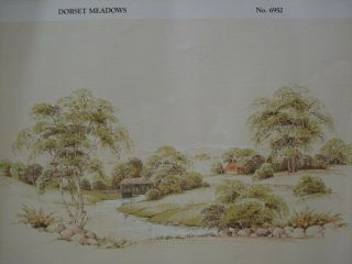 Dollhouse Miniatures Wallpaper Mural - Dorset Meadows With Coordinating Paper