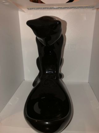 MCM Black VINTAGE Royal Haeger Cat Sculpture Fish Bowl Figurine 3