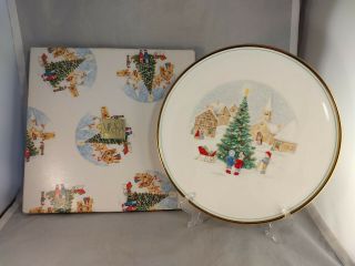 Mikasa Merry Christmas Cake Plate Platter